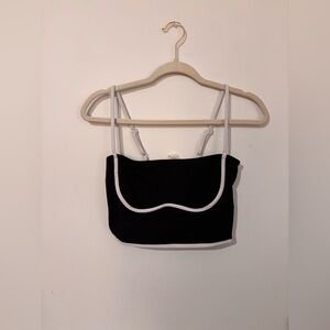 ALO Yoga Black and White Crop Top